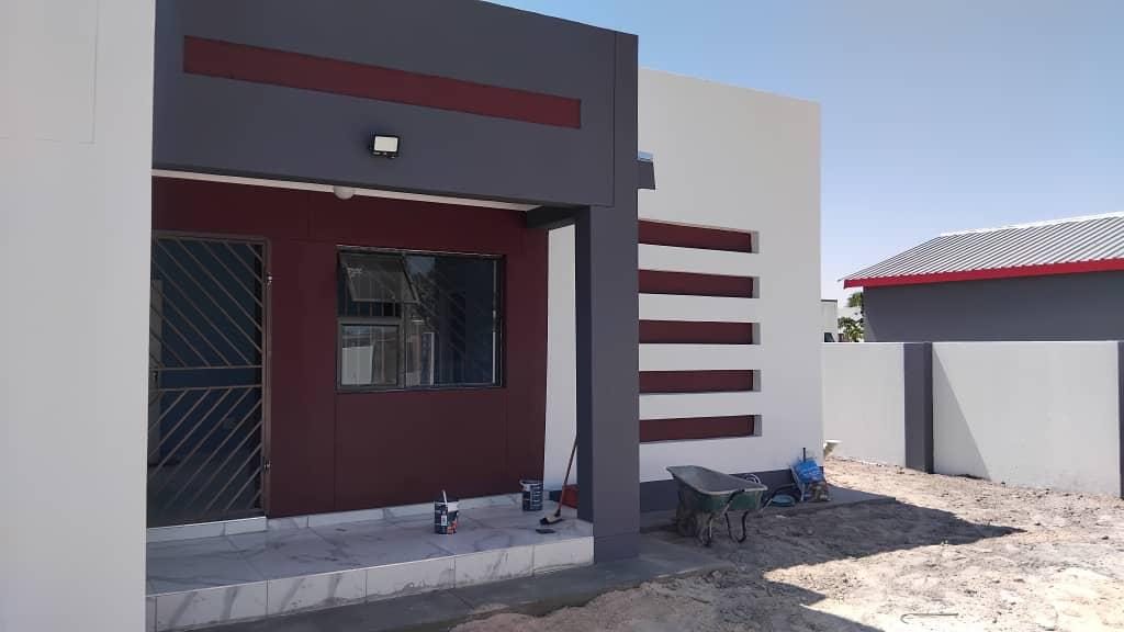A finished house at Ekuku